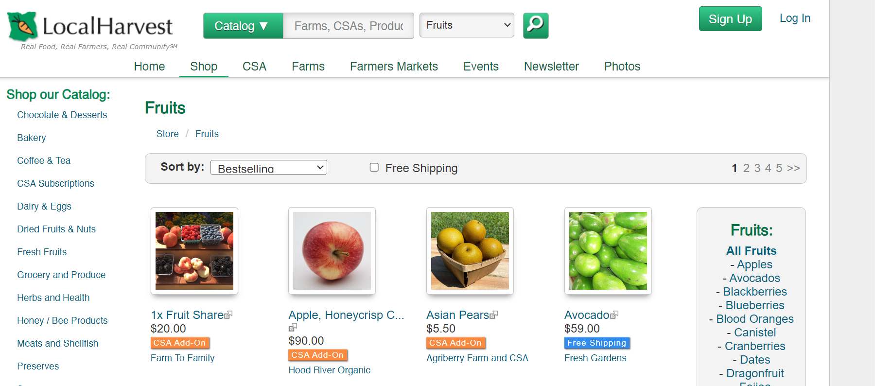 Web app idea #17_Online Farmers' Market 
