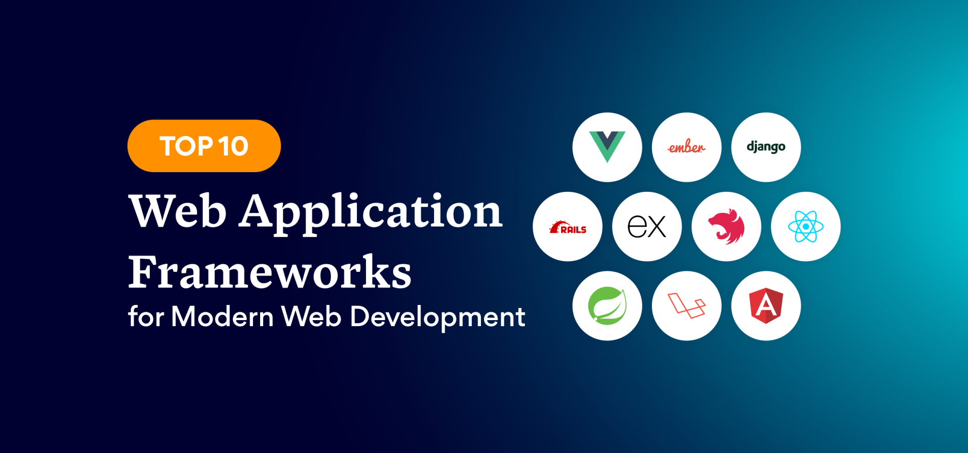 Top 10 Web Application Frameworks for Modern Web Development