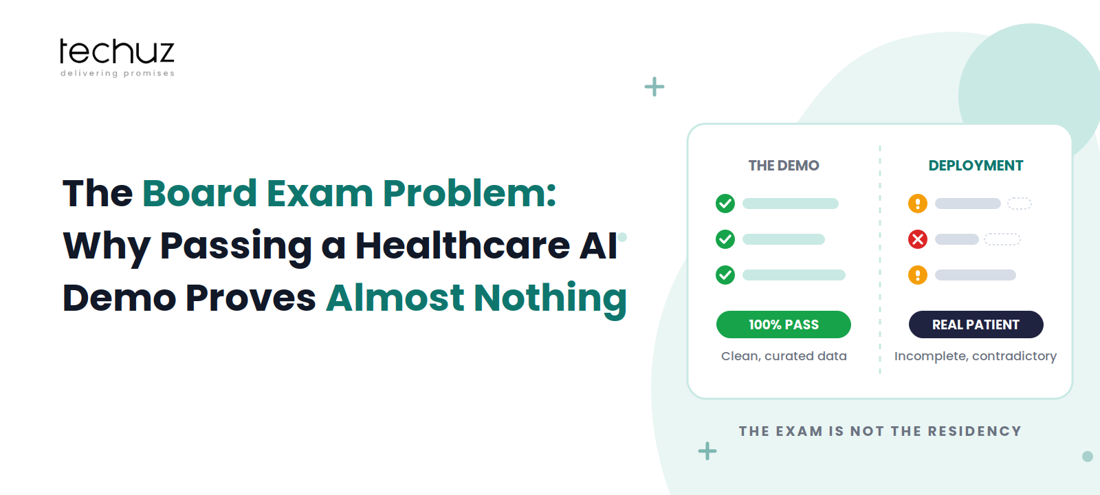 The Board Exam Problem: Why Passing a Healthcare AI Demo Proves Almost Nothing