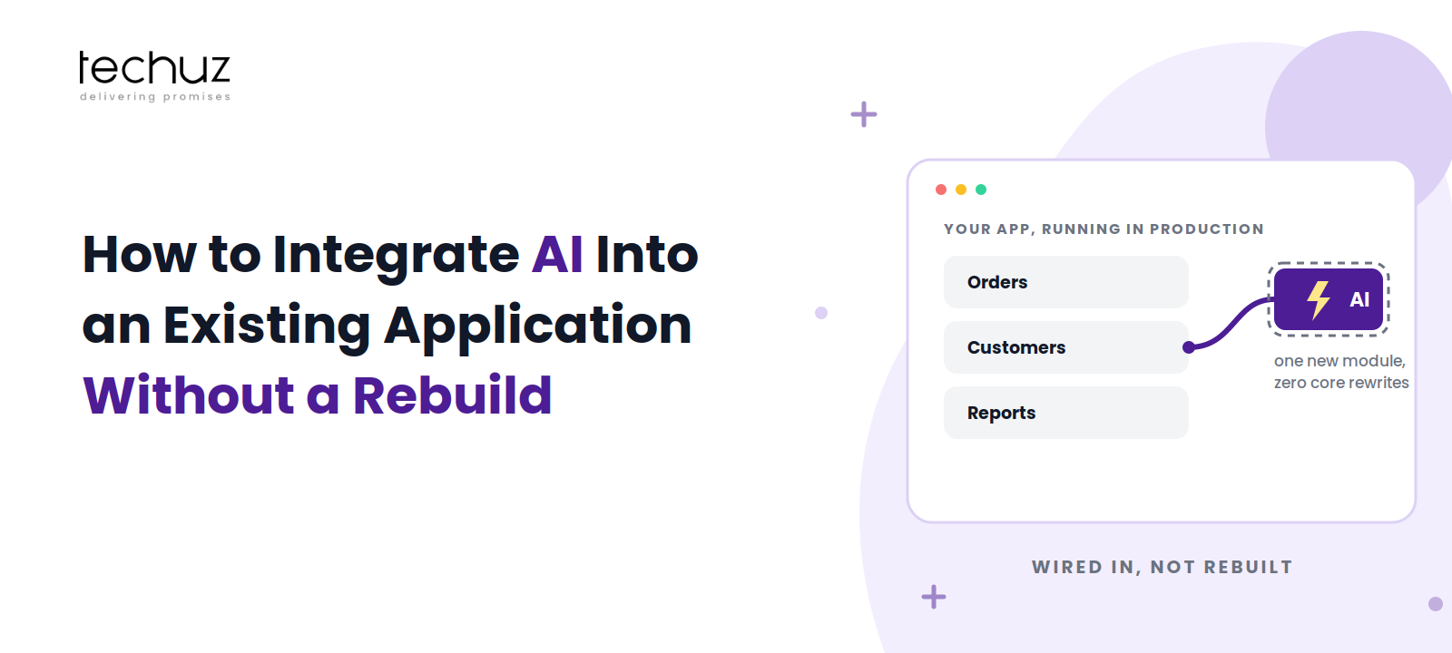 How to Integrate AI Into an Existing Application: A Step-by-Step Guide (Without a Rebuild)