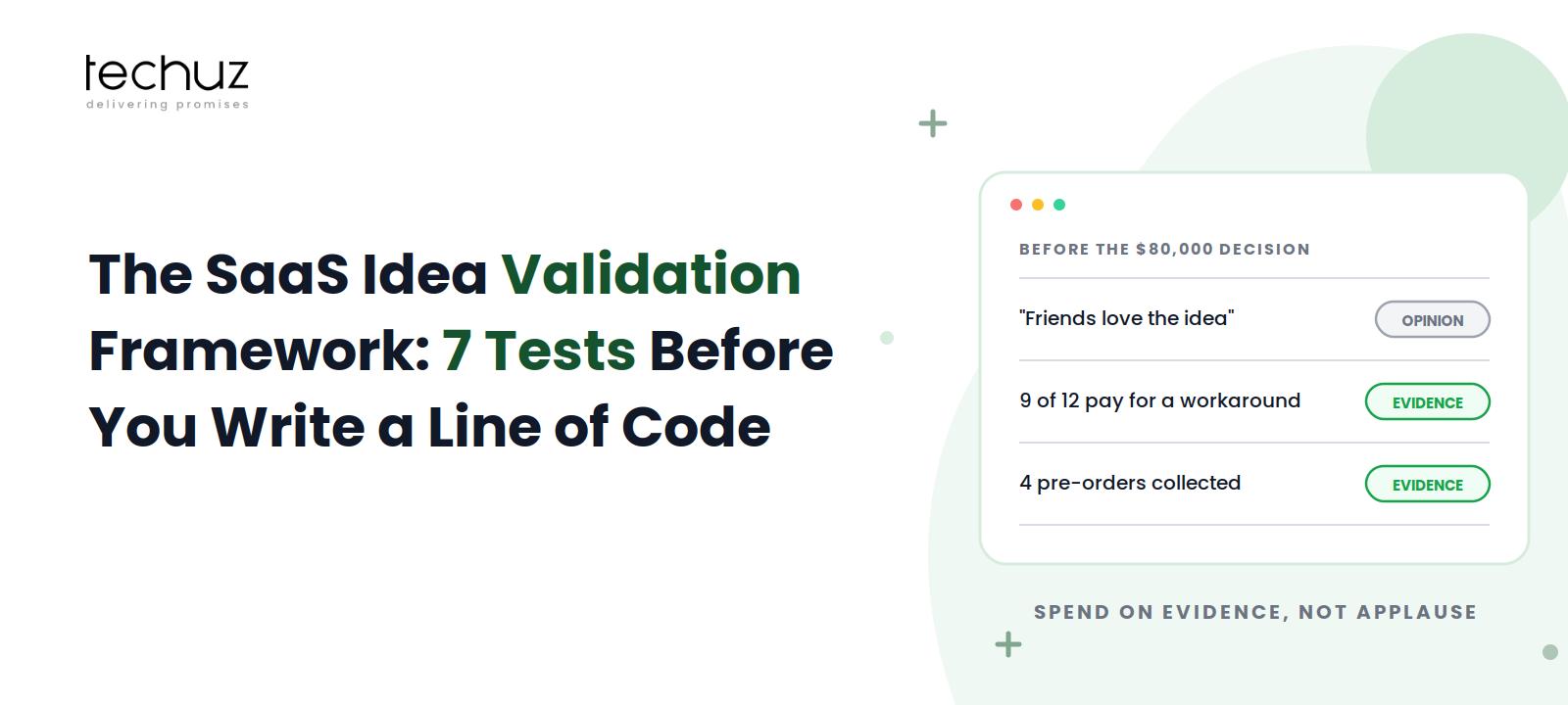 The SaaS Idea Validation Framework: 7 Tests to Run Before You Write a Line of Code