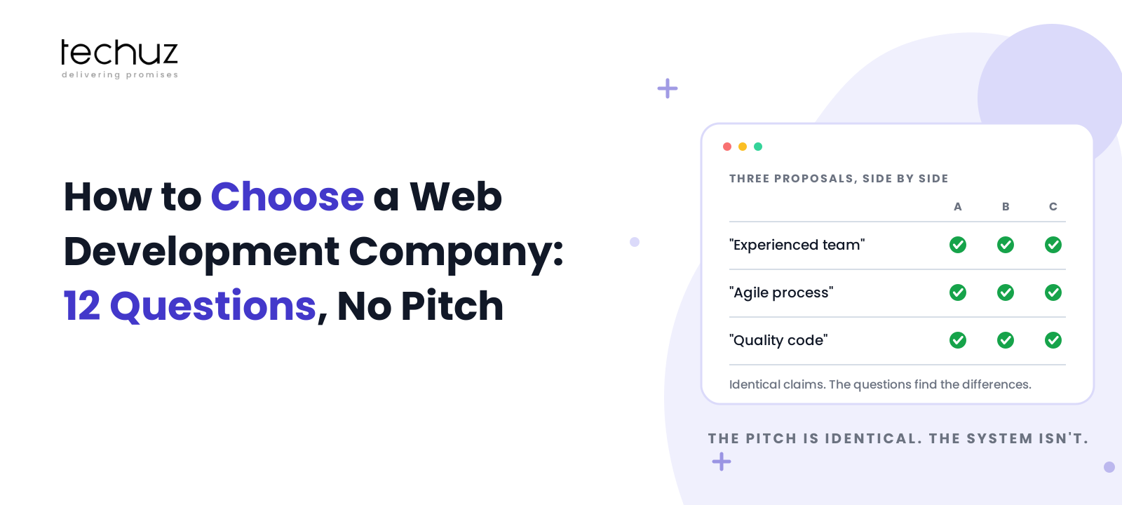How to Choose a Web Development Company in 2026: 12 Questions That Cut Through the Pitch
