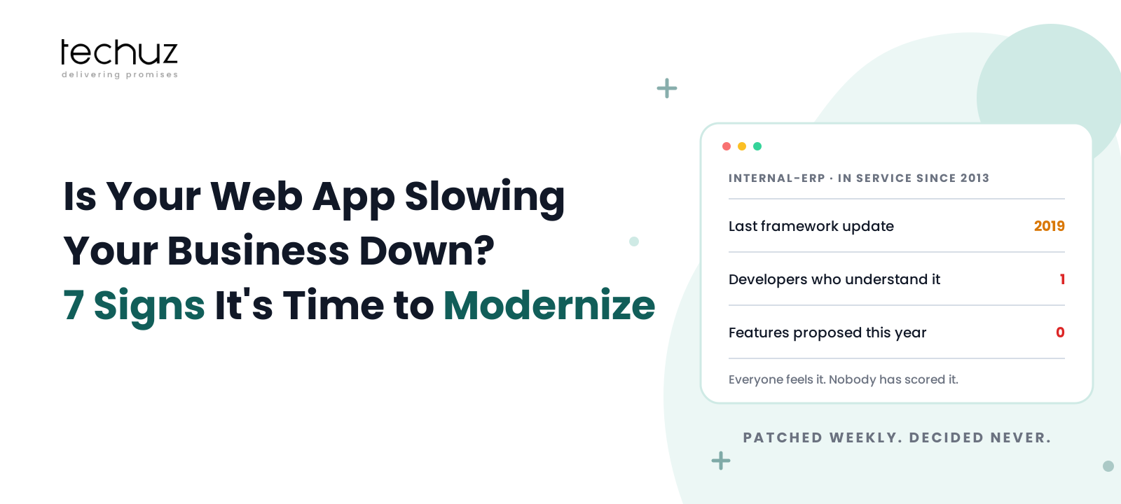 Is Your Web App Slowing Your Business Down? 7 Signs It’s Time to Modernize