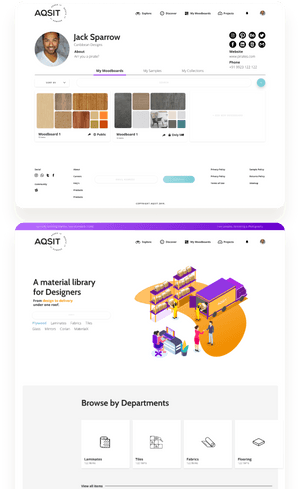 Marketplace for interior design materials | Techuz
