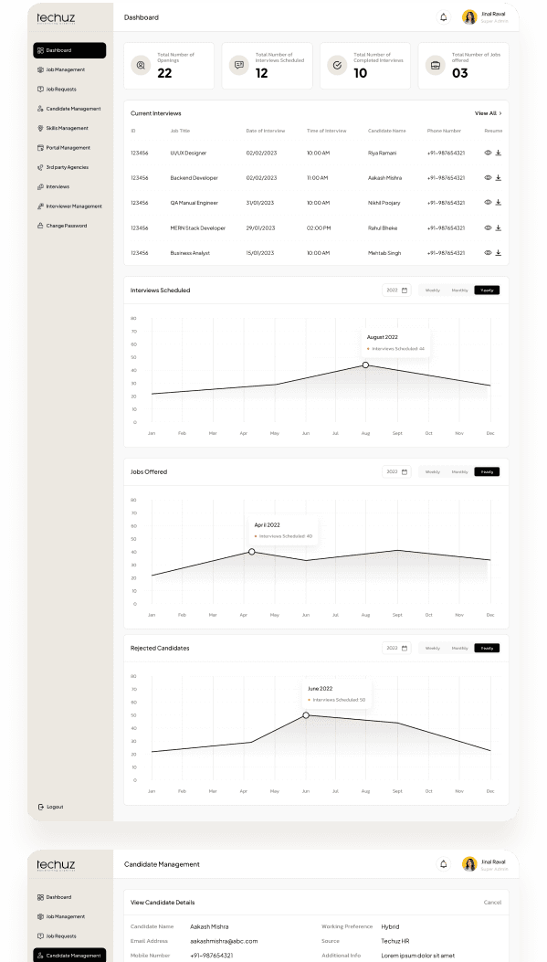 HR Software for Interview Management designs