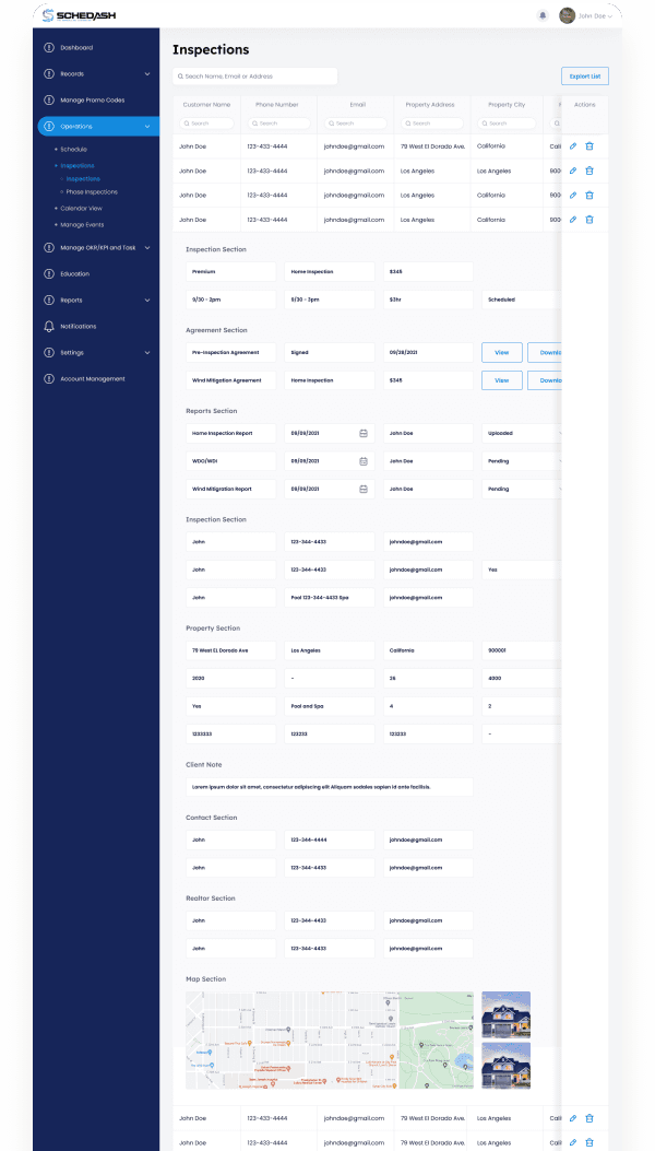 Reporting SaaS for Home Inspectors designs